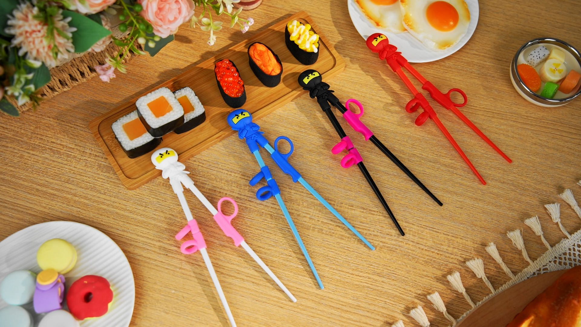 Amazon.com: Nuanchu 4 Pairs Ninja Training Chopsticks for Kids
